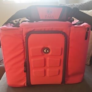 6 Pack Fitness Pink Insulated Bag